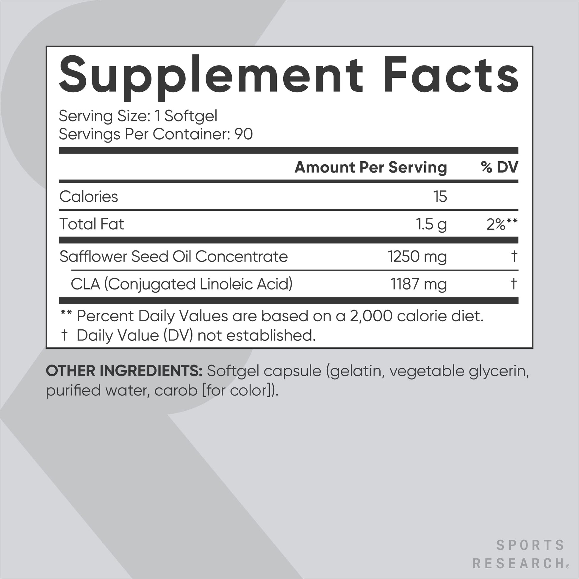 Sports Research CLA - 1250mg with Active Conjugated Linoleic Acid for Men and Women Sports ResearchBuy Supplements Australia