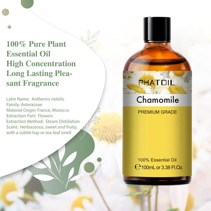PHATOIL 100ML Chamomile Essential Oil - 3.38FL.OZ Essential Oils for Diffusers for Home PHATOILBuy Supplements Australia