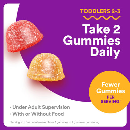 SmartyPants Toddler Multivitamin Gummies - Improved Formula: Omega 3 (DHA/EPA), Vitamins D3, C, Vitamin B12, B6, A, K & Zinc SmartyPantsBuy Supplements Australia