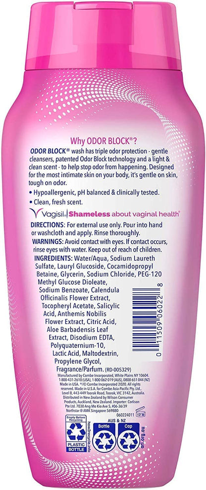 Vagisil Odor Block Daily Intimate Vaginal Wash 12 oz (Pack of 2) VagisilBuy Supplements Australia