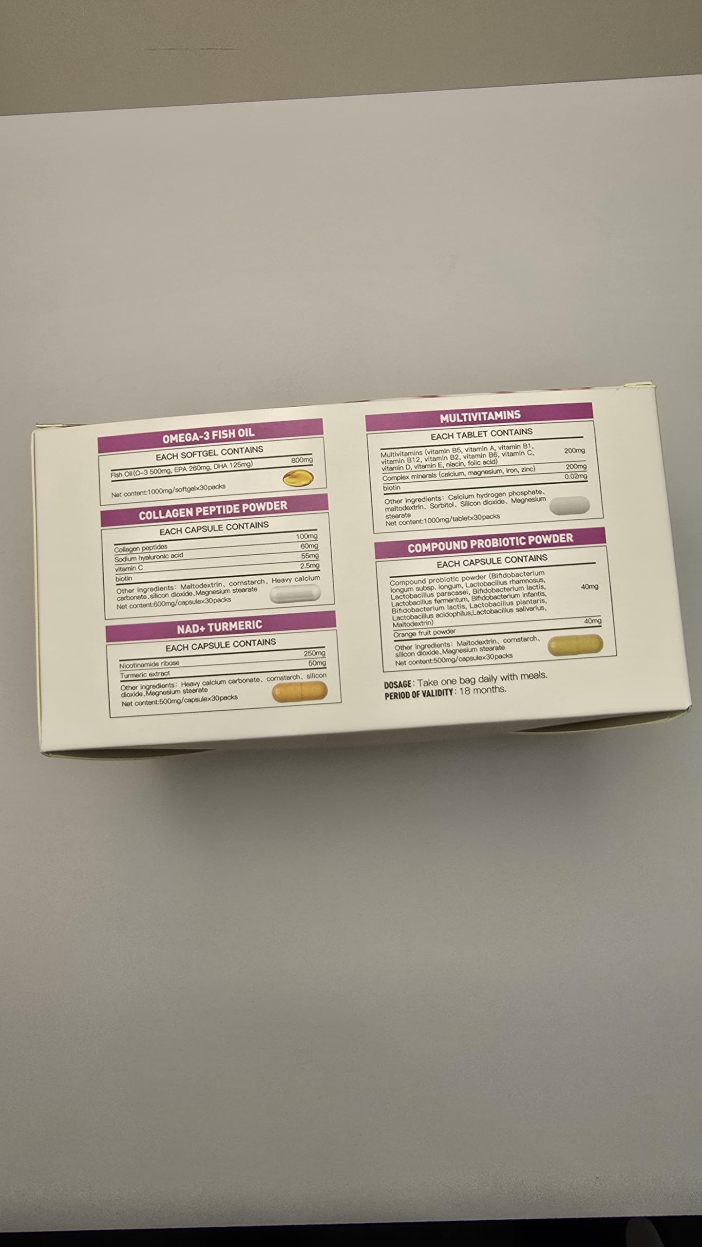 Natener 6 in 1 Women Vaginal Probiotics, 80B CFU Lactobacillus + 800mg Omega-3 + 250mg NAD+ + 179.5mg Vitamin C Promote Healthy Vaginal Odor & Vaginal Flora LLVYUOBuy Supplements Australia