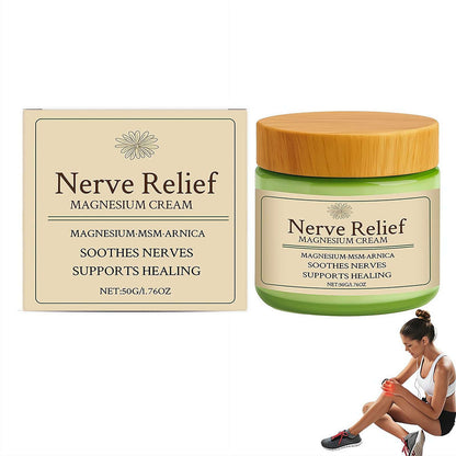 Total Relief Magnesium Cream - Nerve Relief Magnesium Cream with MSM & Arnica,Total ReliefCream for Muscle Relaxation, Soothes Nerves & Daily Soothing Support, Deep Hydration,50g/1.76oz Aus HealthcareBuy Supplements Australia