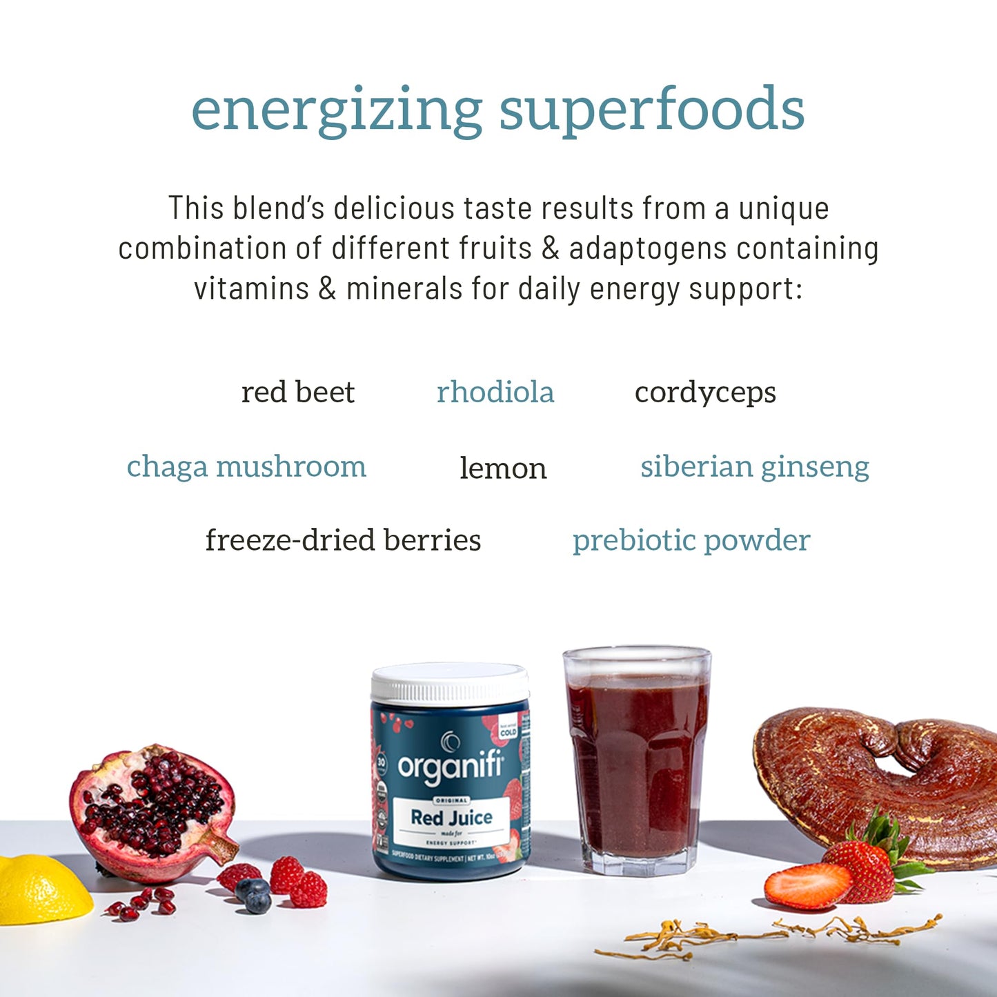 Organifi Red Juice - Natural Superfood Energy Boost - High in Antioxidants - Sweet-Berry OrganifiBuy Supplements Australia