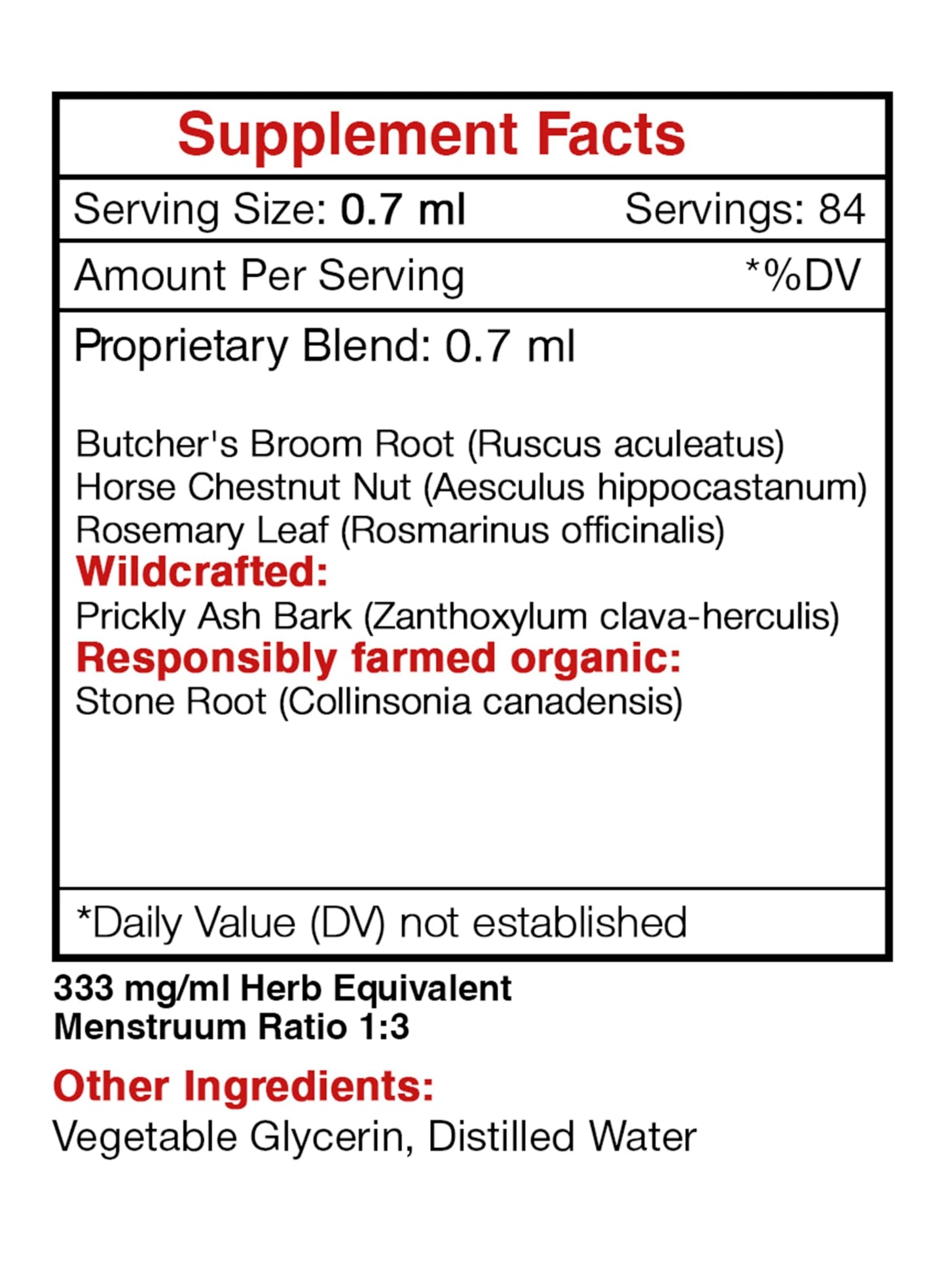 Secrets of the Tribe - Vein Secret, Vein Tonnig Formula, Herbal Supplement Blend Drops Alcohol-Free Liquid Extract (2 fl oz) Secrets of the TribeBuy Supplements Australia