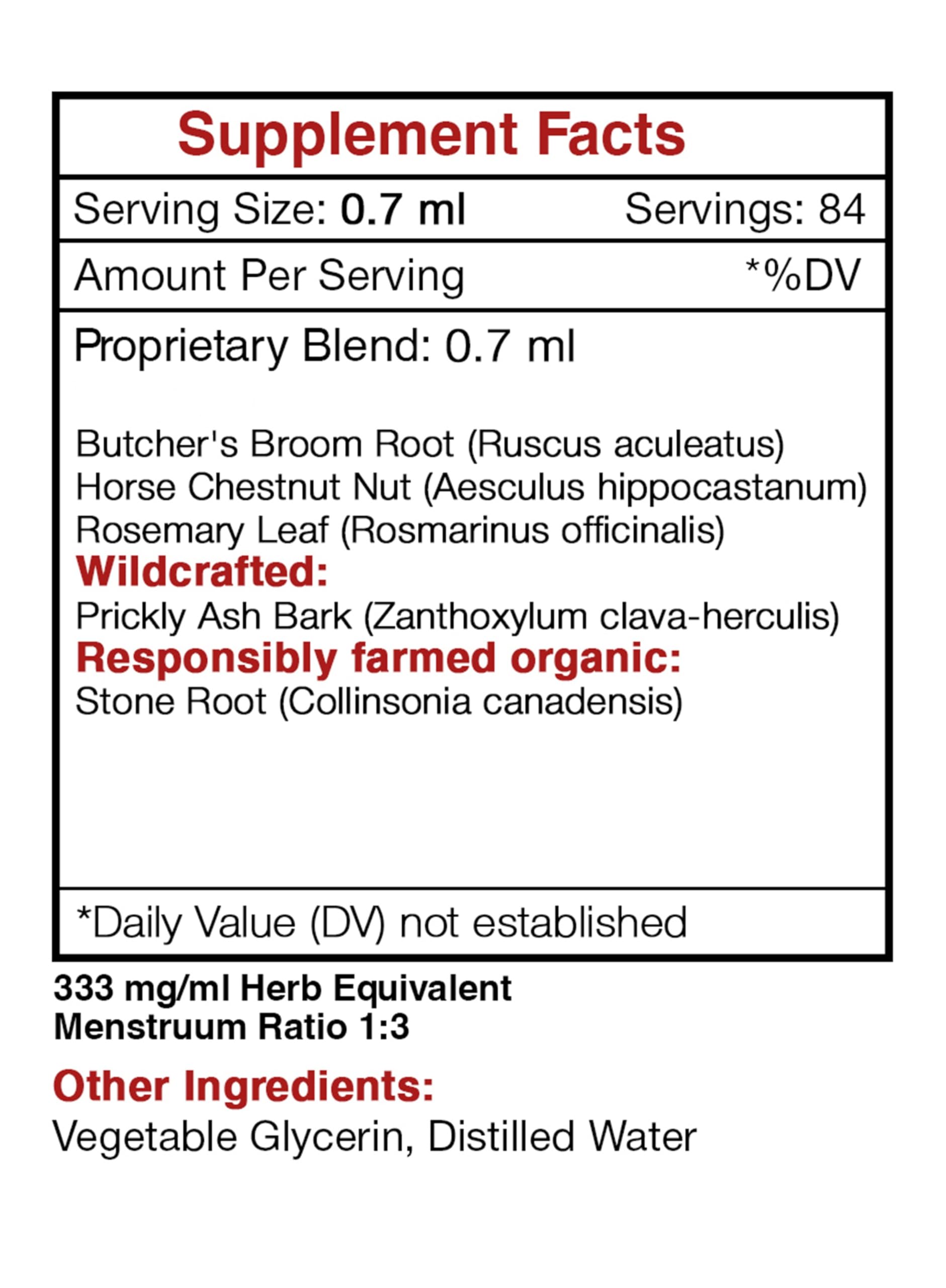 Secrets of the Tribe - Vein Secret, Vein Tonnig Formula, Herbal Supplement Blend Drops Alcohol-Free Liquid Extract (2 fl oz) Secrets of the TribeBuy Supplements Australia