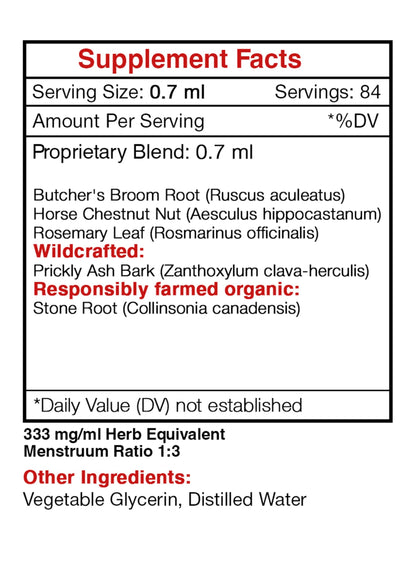 Secrets of the Tribe - Vein Secret, Vein Tonnig Formula, Herbal Supplement Blend Drops Alcohol-Free Liquid Extract (2 fl oz) Secrets of the TribeBuy Supplements Australia