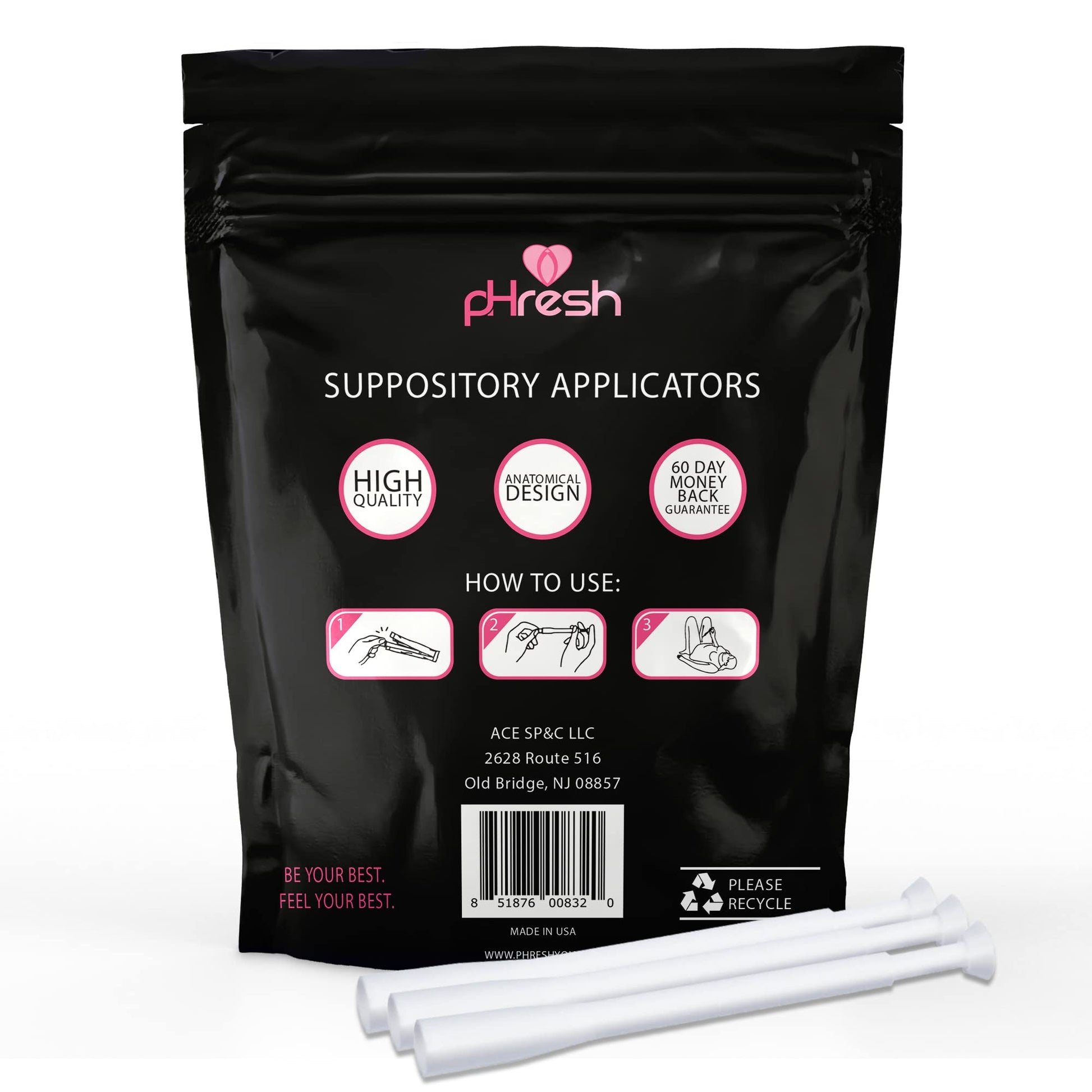 ACE NUTRITION pHresh Vaginal Suppository Applicators – Pack of 30 Individually Wrapped Disposable ACE NUTRITIONBuy Supplements Australia
