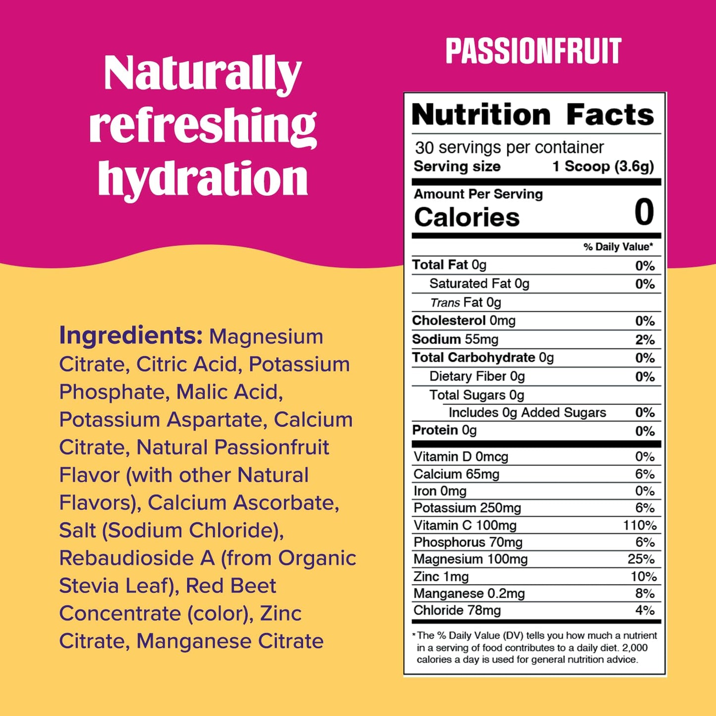 Ultima Replenisher Daily Electrolyte Drink Mix – Passionfruit, 30 Servings – Hydration Ultima ReplenisherBuy Supplements Australia