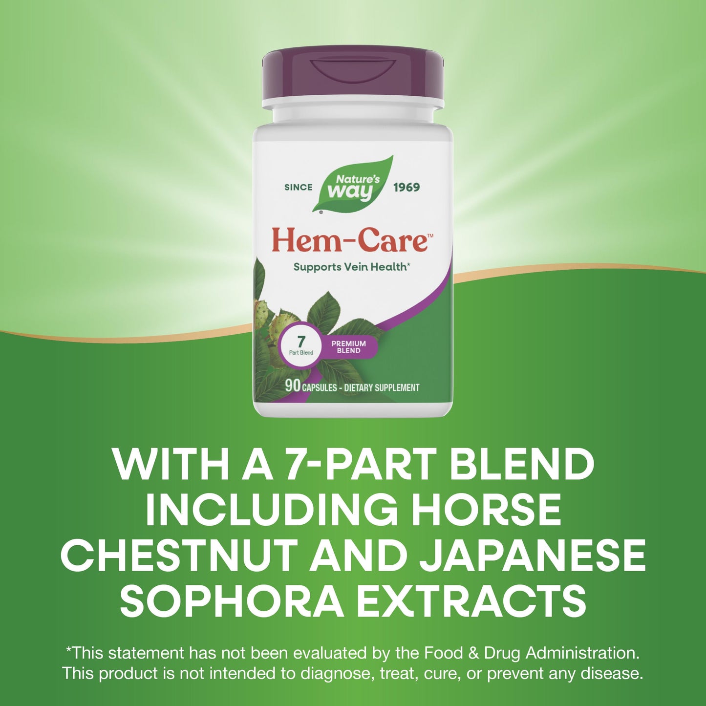 Nature's Way Premium Hem-Care, Unique Vein Health Blend*, 90 Capsules Nature's WayBuy Supplements Australia