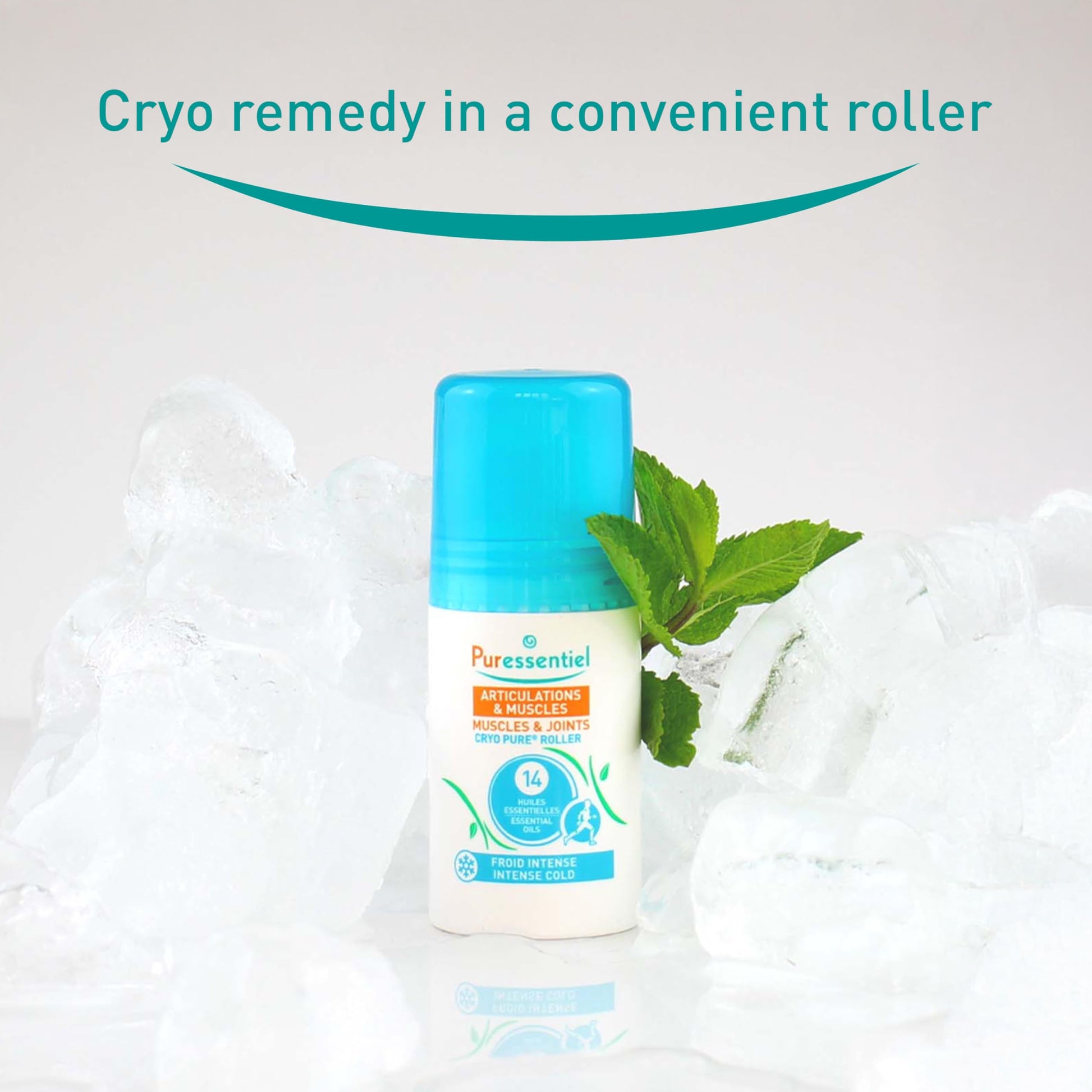 Puressentiel Muscles and Joints Cryo Pure Roller - Natural Menthol and Essential Oils Soothe Muscles - Long Lasting Cooling Sensation - 2.5 oz PuressentielBuy Supplements Australia