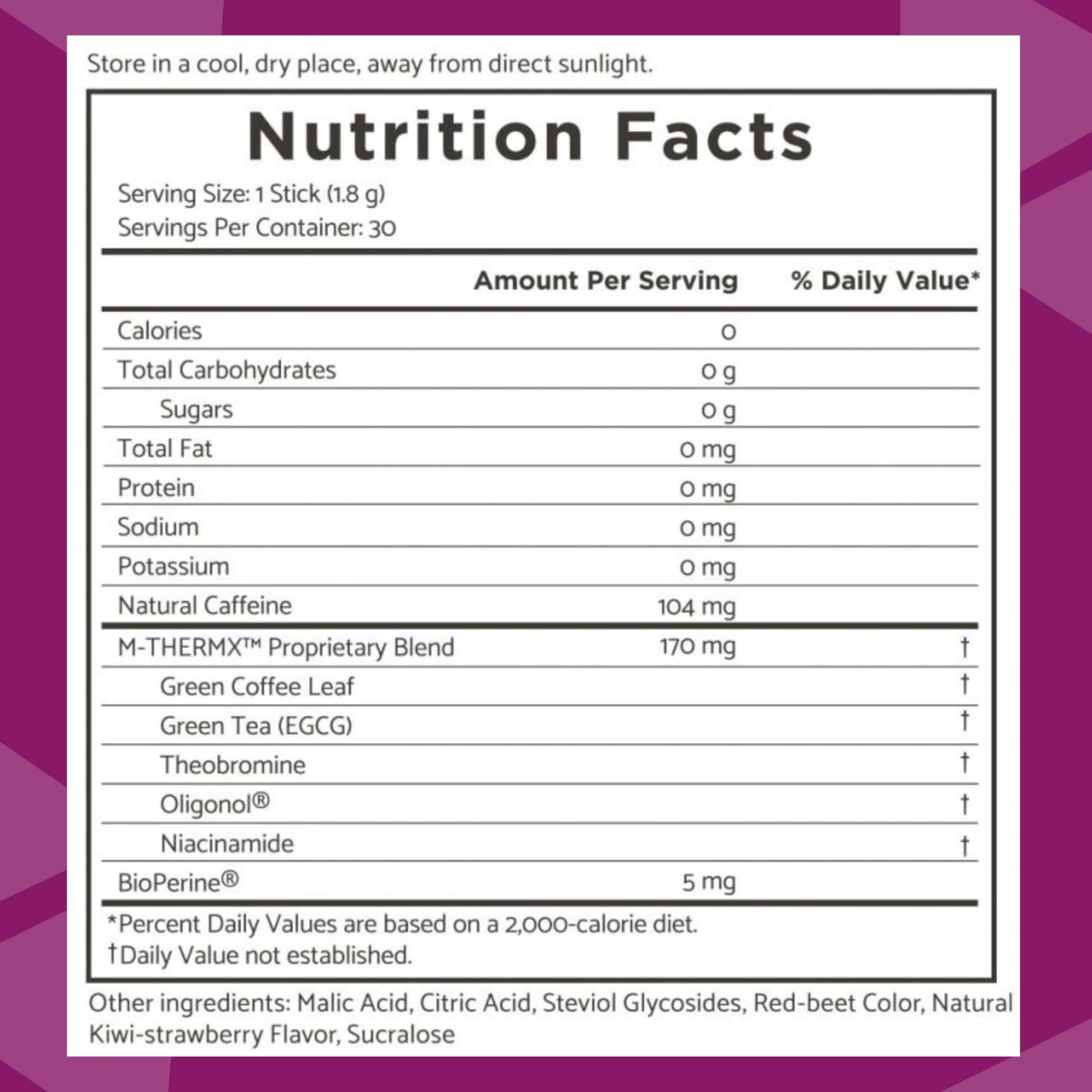 TRIM Stik, Appetite Control, Delicious Kiwi Strawberry beverage, low-calorie, 30 ct YoungevityBuy Supplements Australia