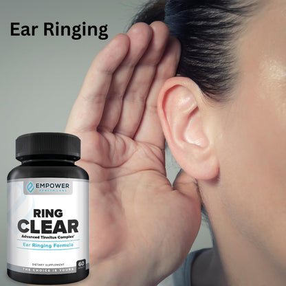 Empower Health Labs Ring Clear All-Natural Ear Buzz Relief Formula for Lasting Relief from Incessant Ear Buzzing - 30-Day Supply Empower Health LabsBuy Supplements Australia