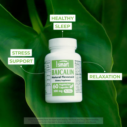 Supersmart - 90% Baicalin 500mg per Day (Scutellaria Baicalensis) - Chinese Skullcap SupersmartBuy Supplements Australia
