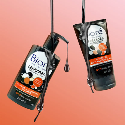 Bioré Charcoal Acne Face Scrub, with 1% Salicylic Acid and Natural Charcoal, Helps Prevent BioreBuy Supplements Australia