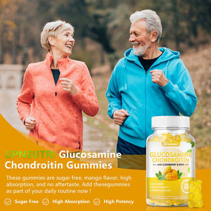 Sugar Free Glucosamine Chondroitin Gummies, Extra Strength 1500mg Glucosamine UPNEUTRIBuy Supplements Australia