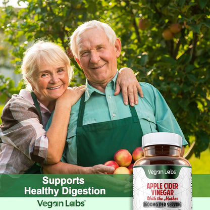 Vegan Labs Apple Cider Vinegar Capsules with The Mother- 180 Vegan Capsules Vegan LabsBuy Supplements Australia