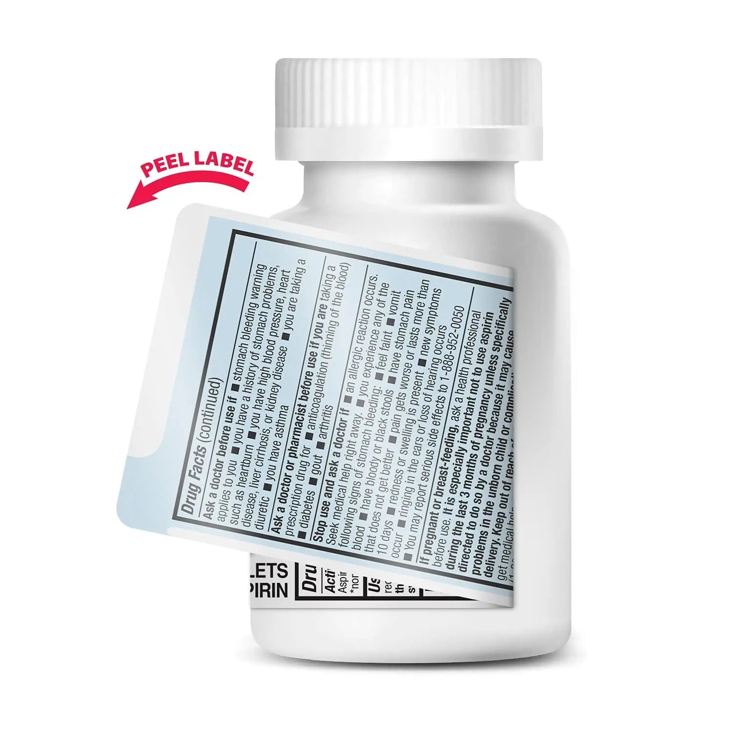 HealthA2Z® Aspirin 81 mg | Low Strength | Enteric Coated | Pain Relief | Reduces Minor Aches Muscle Pain & Cramps | Fever Reducer | Reduces Headache (300 Counts) HealthA2ZBuy Supplements Australia