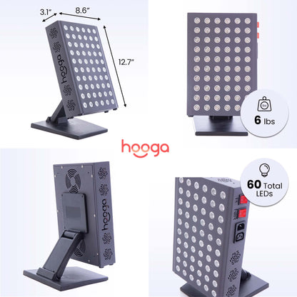 Hooga Red Light Therapy 660nm 850nm Red Near Infrared, Dual Chip Flicker Free LEDs, PRO Series hoogaBuy Supplements Australia