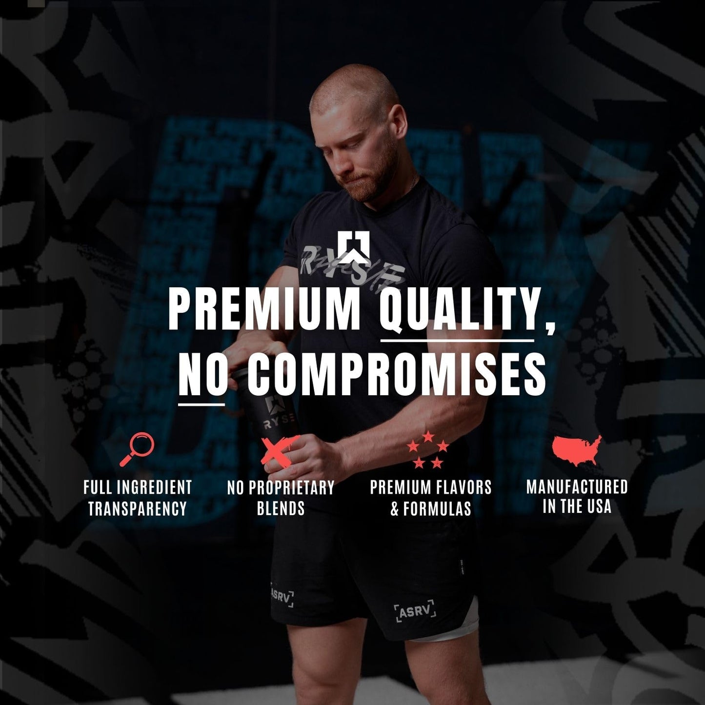 RYSE Up Supplements Project Blackout Pump Powder | Pump, Power, Endure | Betaine RYSE Up SupplementsBuy Supplements Australia
