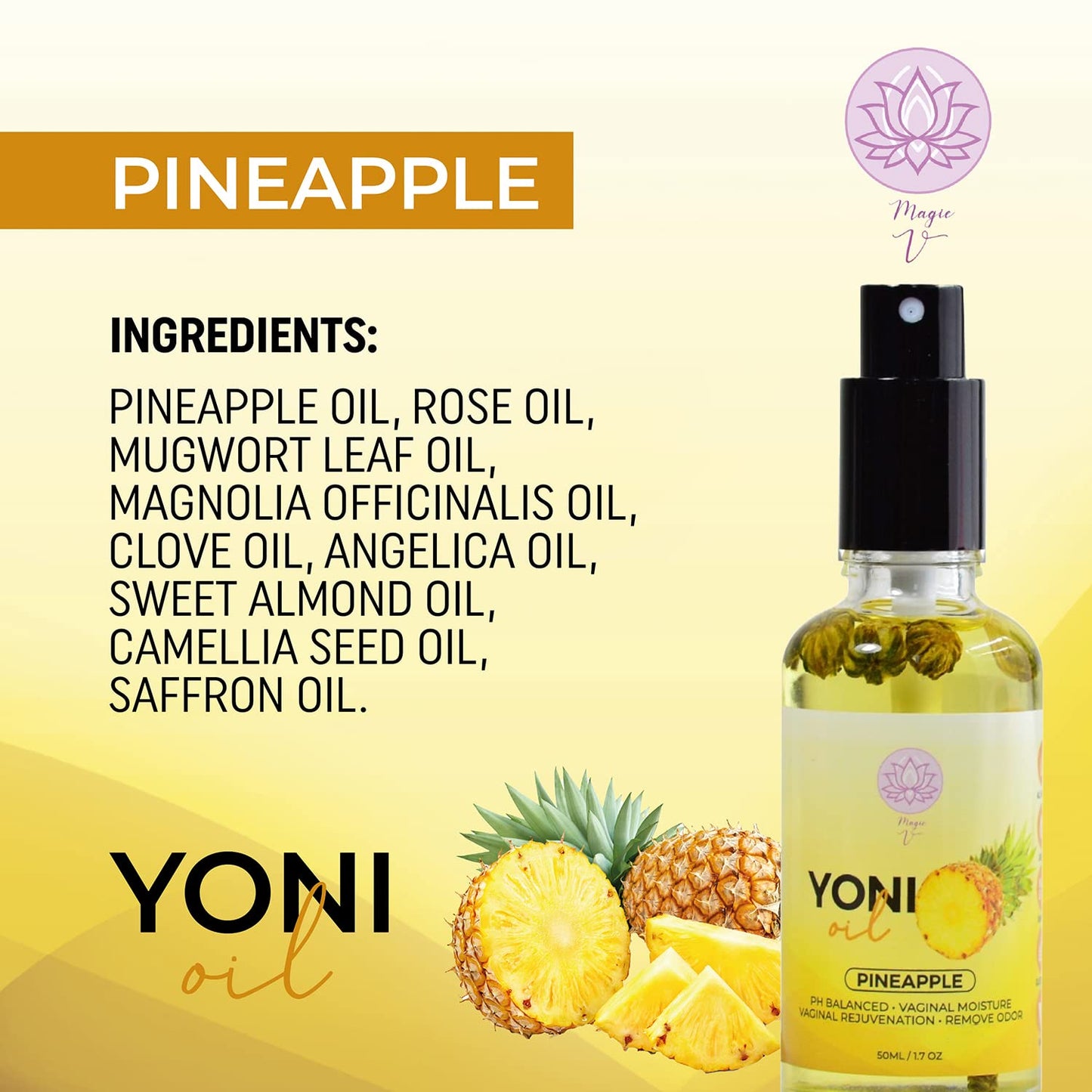 Magic V Steam V Yoni Oil Spray Organic Feminine Oil Vaginal Moisturizer For Wetness Magic V SteamBuy Supplements Australia