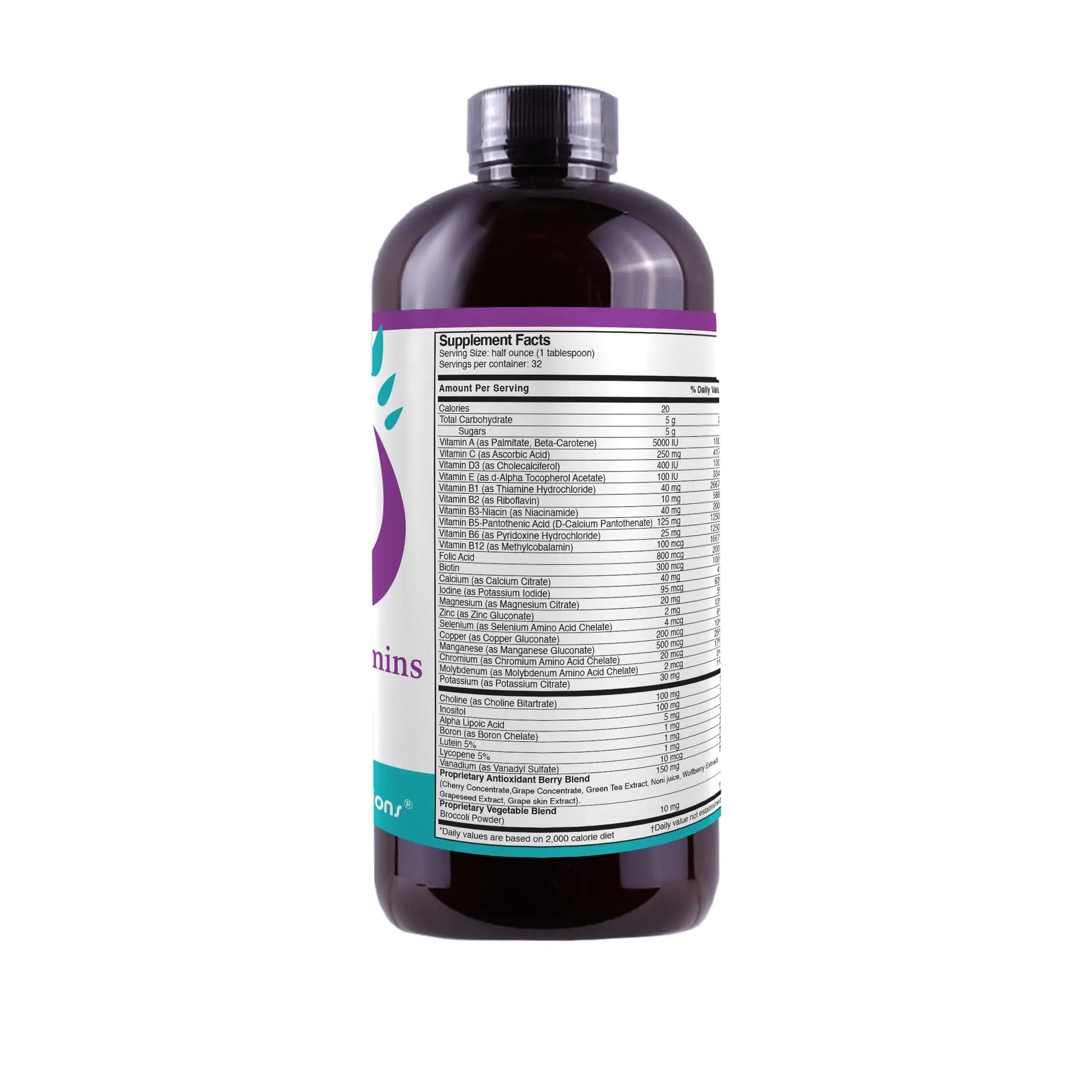 Liquid Super Multivitamin and Minerals - Premium Liquid Vitamins for Enhanced Absorption - Daily Liquid Multivitamin Supplement Life SolutionsBuy Supplements Australia