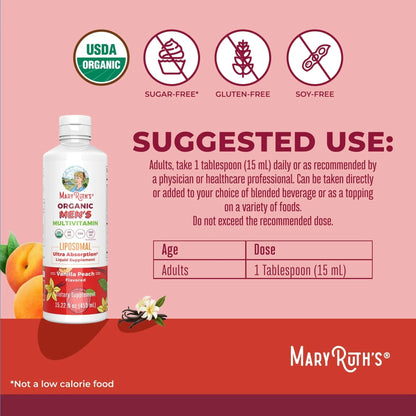 MaryRuth Organics Multivitamin for men | Sugar Free mens Multivitamin | Liquid Vitamins for men | Immune Support Supplement | MaryRuth OrganicsBuy Supplements Australia