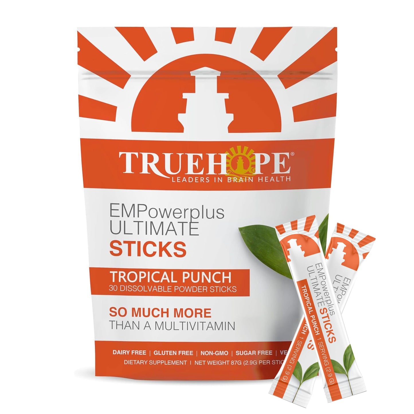 Truehope Multivitamin Nootropic Pouches with Inositol - Once-Per-Day EMPowerplus Ultimate Sticks - 30 Count (Tropical) TruehopeBuy Supplements Australia