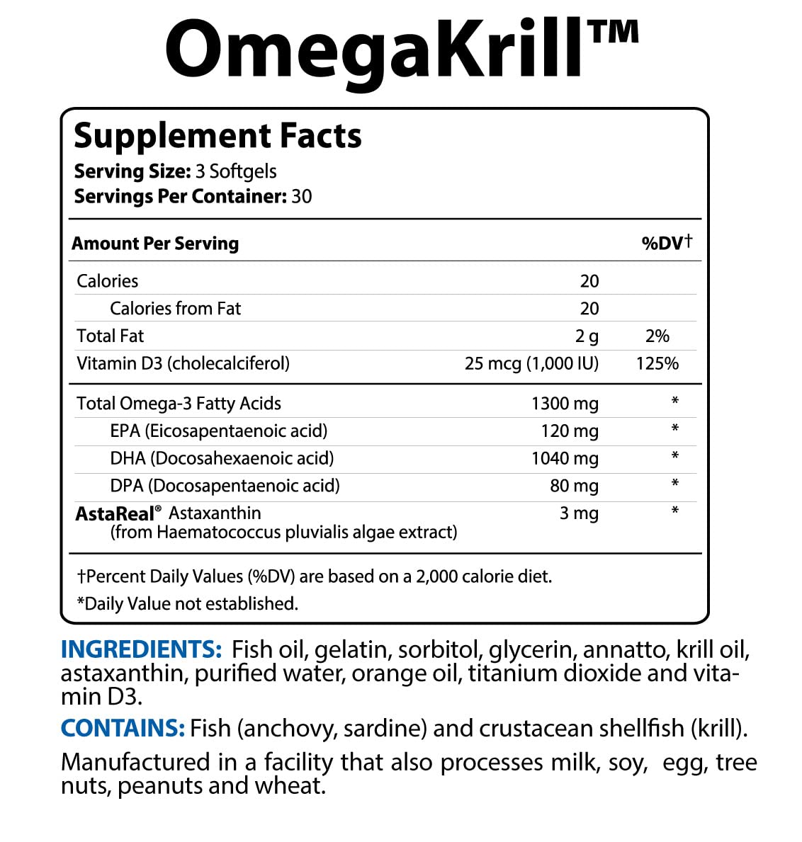 BioTrust OmegaKrill EPA & DHA Omega 3 Supplement, Fish and Krill Oil to Provide Bio TRUSTBuy Supplements Australia