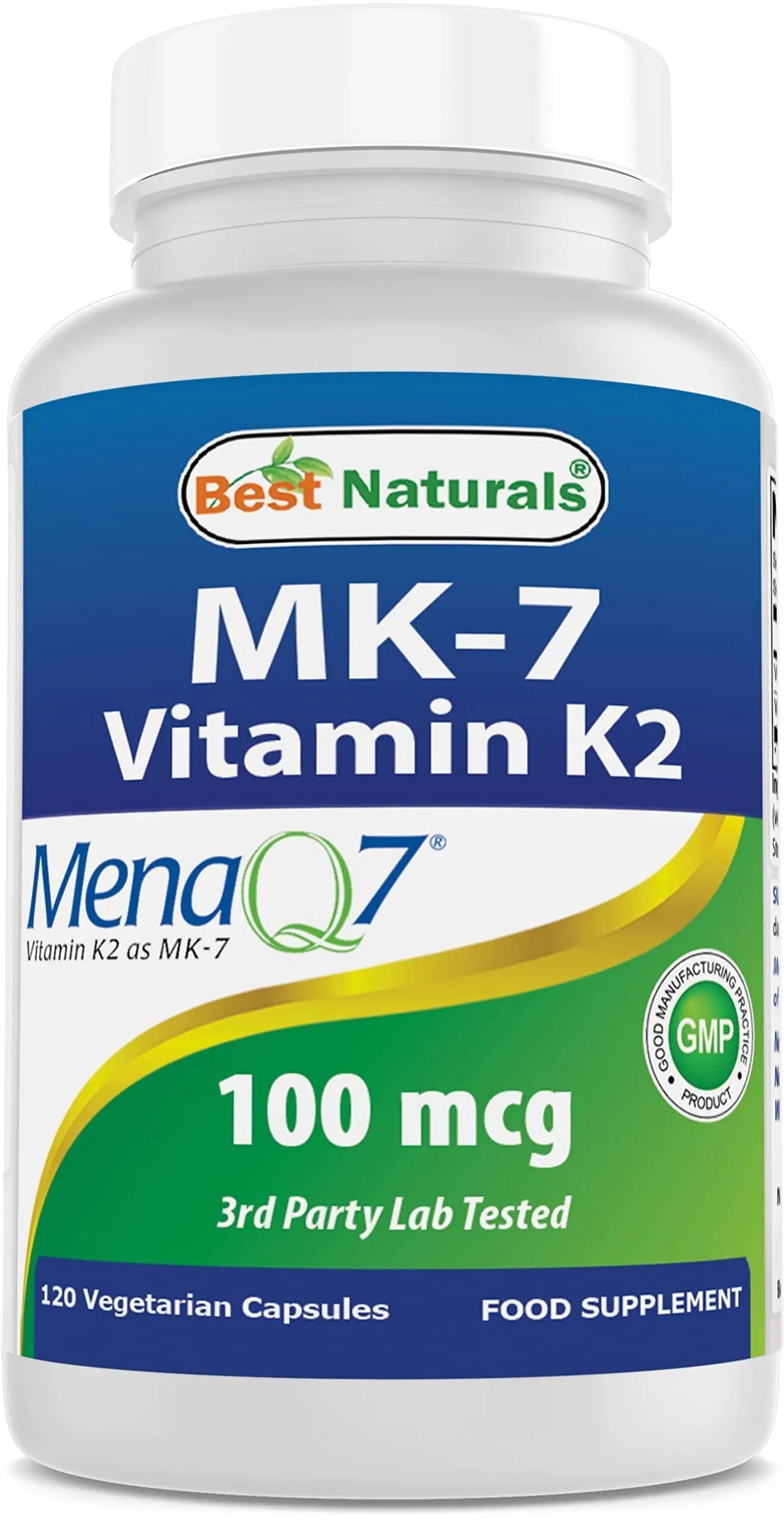 Best Naturals MK-7 Vitamin K2 100 mcg 120 Vcaps Best NaturalsBuy Supplements Australia