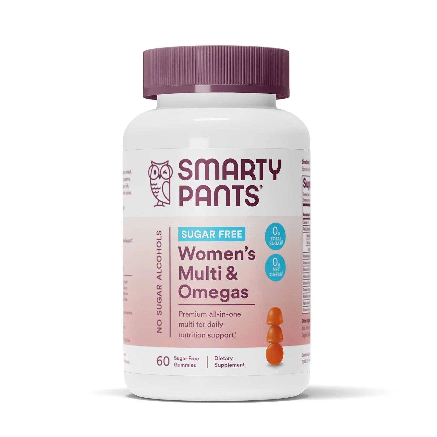 SmartyPants Women's Multivitamin Gummies, Sugar Free: Biotin, Methylfolate, Omega 3 (ALA), Vitamin D & Teen Guy Multivitamin Gummies: Omega 3 Fish Oil (EPA/DHA), Vitamin D3, C, Vitamin B12, B6 SmartyPantsBuy Supplements Australia
