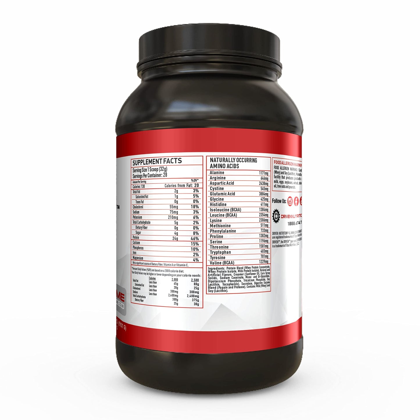 Driven WHEY- Grass Fed Whey Protein Powder: Delicious, Clean Protein Shake Driven NutritionBuy Supplements Australia