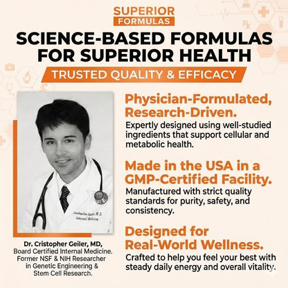 Superior Formulas | Superior SENOLYTIC+ | Fisetin-Quercetin Complex | Physician-Formulated and Science-Based Supplement for Adults 18+ | Promotes Cellular Repair | Boosts Longevity & Healthspan Superior Formulas LLCBuy Supplements Australia