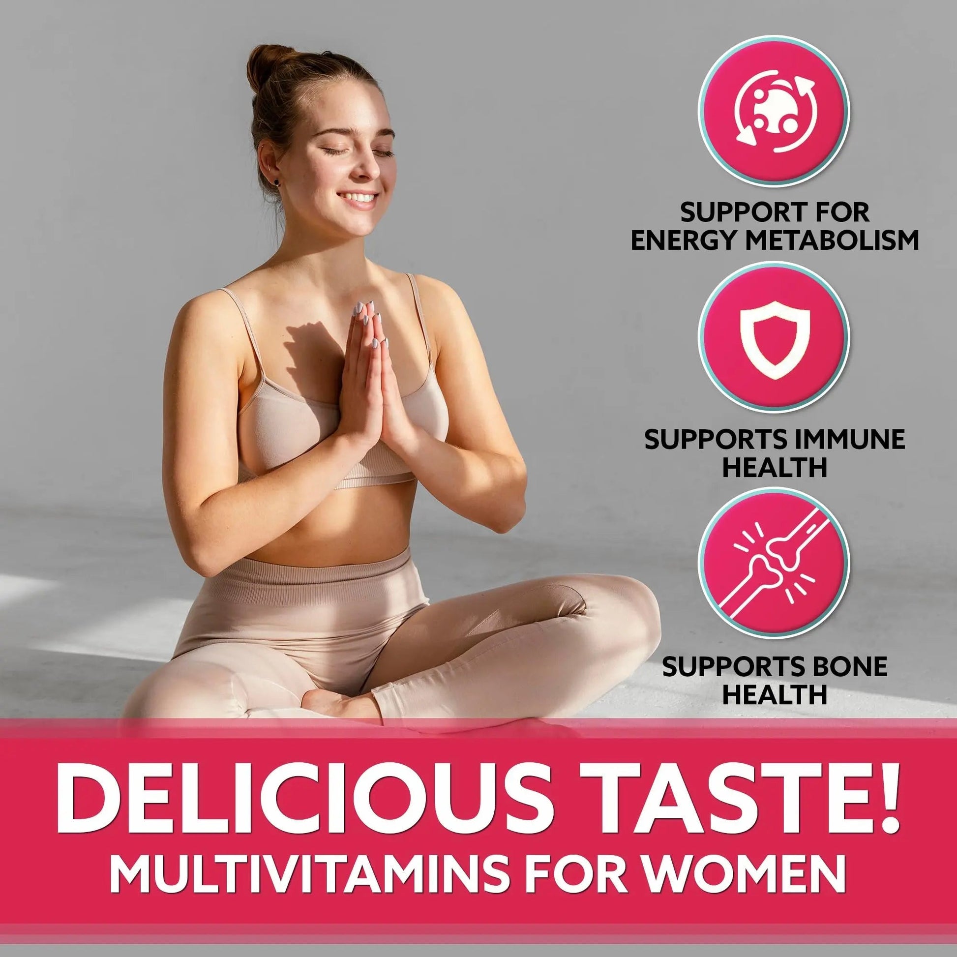 Droppels Women's Multivitamin Gummies with Folic Acid, Vitamins A, D, C, E, K, B6, B12, Biotin & More | Vegan, Non-GMO & Pectin-Based Daily Vitamins for Women | Droppels
