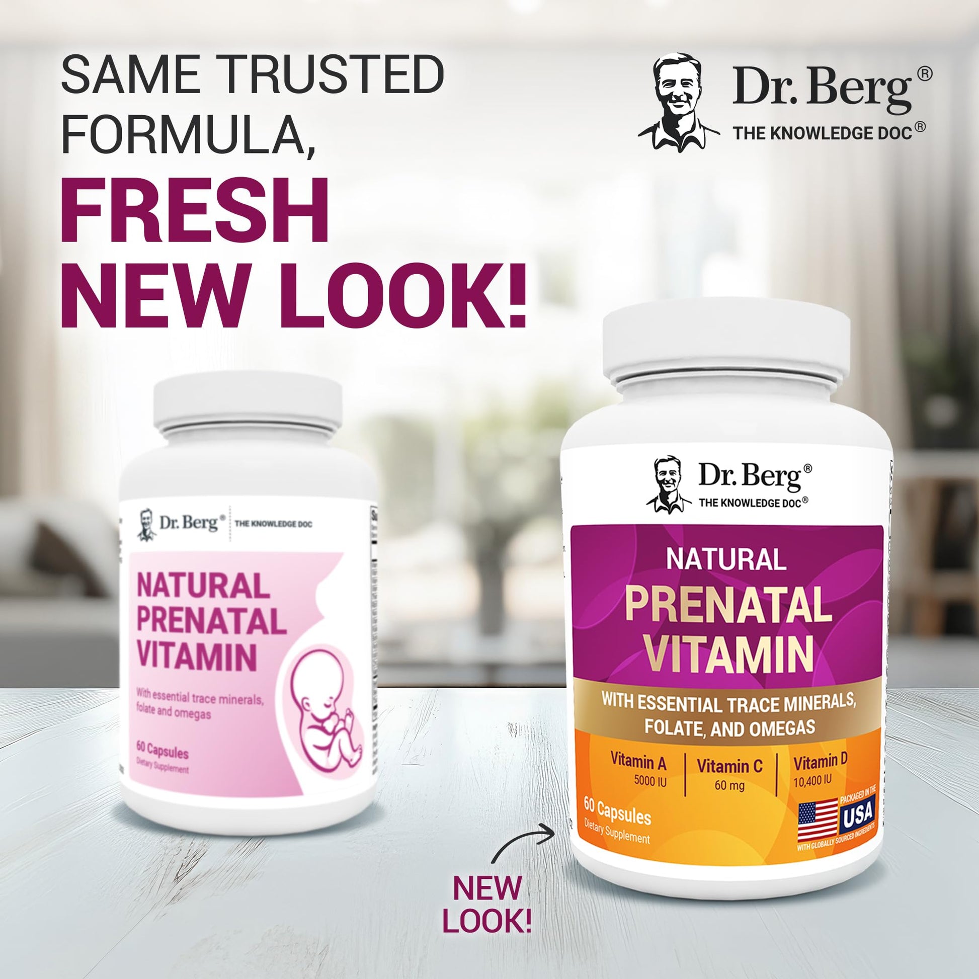 Dr. Berg Natural Prenatal Vitamins for Women (Pregnant & Nursing) - Prenatal Vitamins with Folate, Vitamins, Minerals, Omegas, &11 Powerful Superfoods - Womens Prenatal Multivitamin - 60 Capsules Dr. Berg NutritionalsBuy Supplements Australia