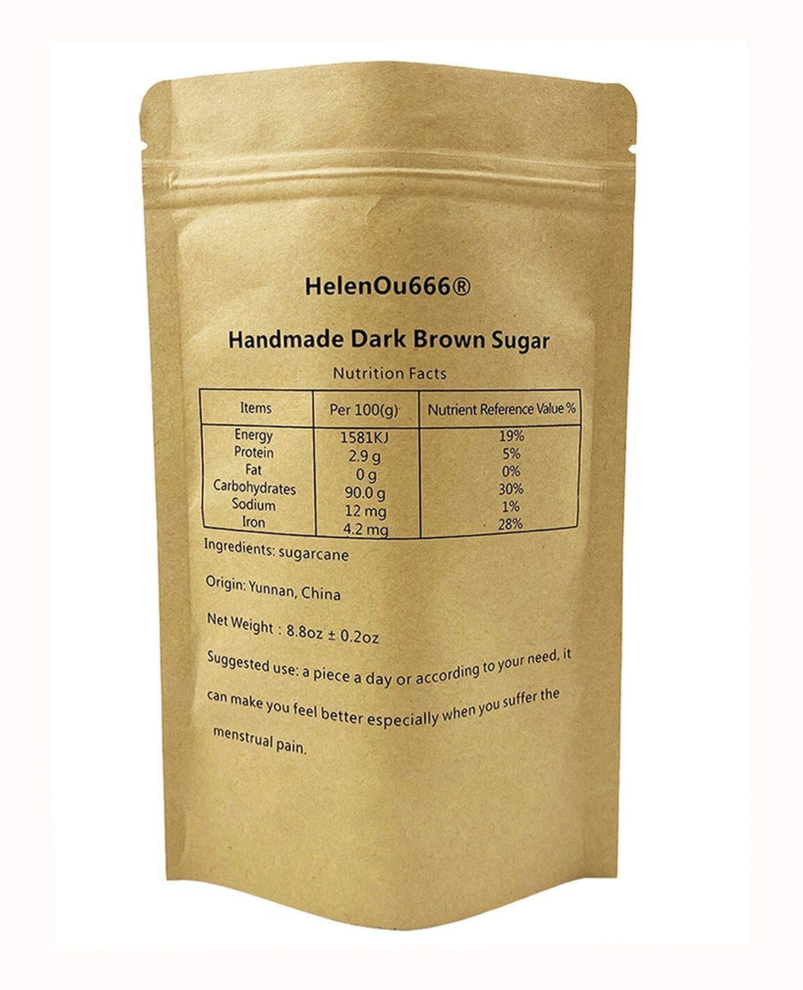 Yunnan specialty: handmade dark brown sugar for relieving the pain during menstrual HELENOU666Buy Supplements Australia