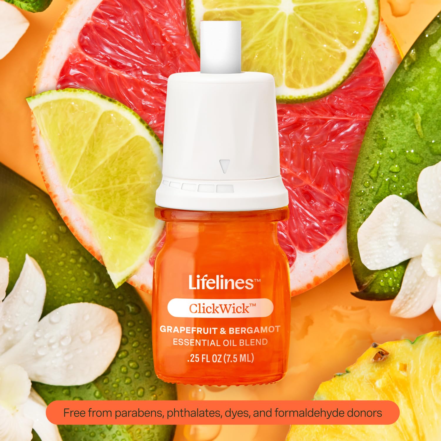 Lifelines ClickWick Essential Oil Blend 2-Pack: in Bloom and Citrus Grove, for Lifelines ClickWick Essential LifelinesBuy Supplements Australia