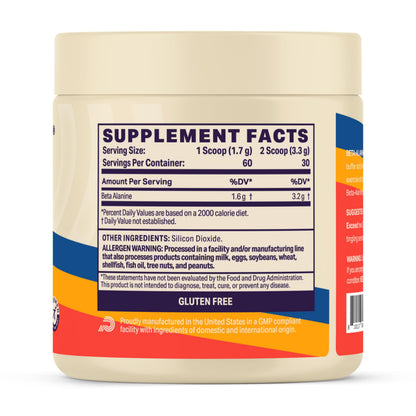 Podium Nutrition, Solos | Beta Alanine, 60 Servings, Unflavored, Boost Athletic Performance Podium NutritionBuy Supplements Australia