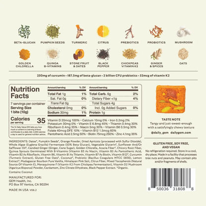 GEM Bite Complete Routine Variety Pack with Daily Multivitamin (14 Bites), Chill-Out Calm (7 Chews) & Deep Sleep Aid (7 Chews) | GEM