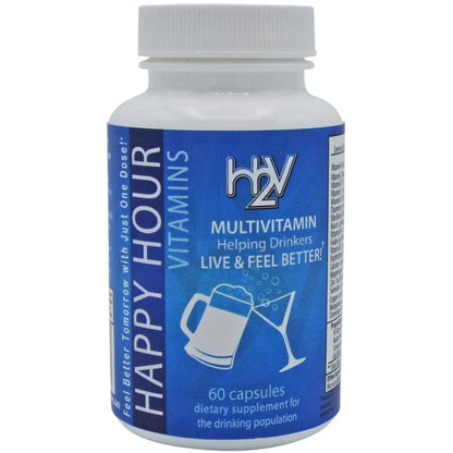 Happy Hour Vitamins Bottle - Multivitamin Formulated for Better Mornings – Live & Feel Better with Milk Thistle, Prickly Pear Cactus Happy Hour Vitamins
