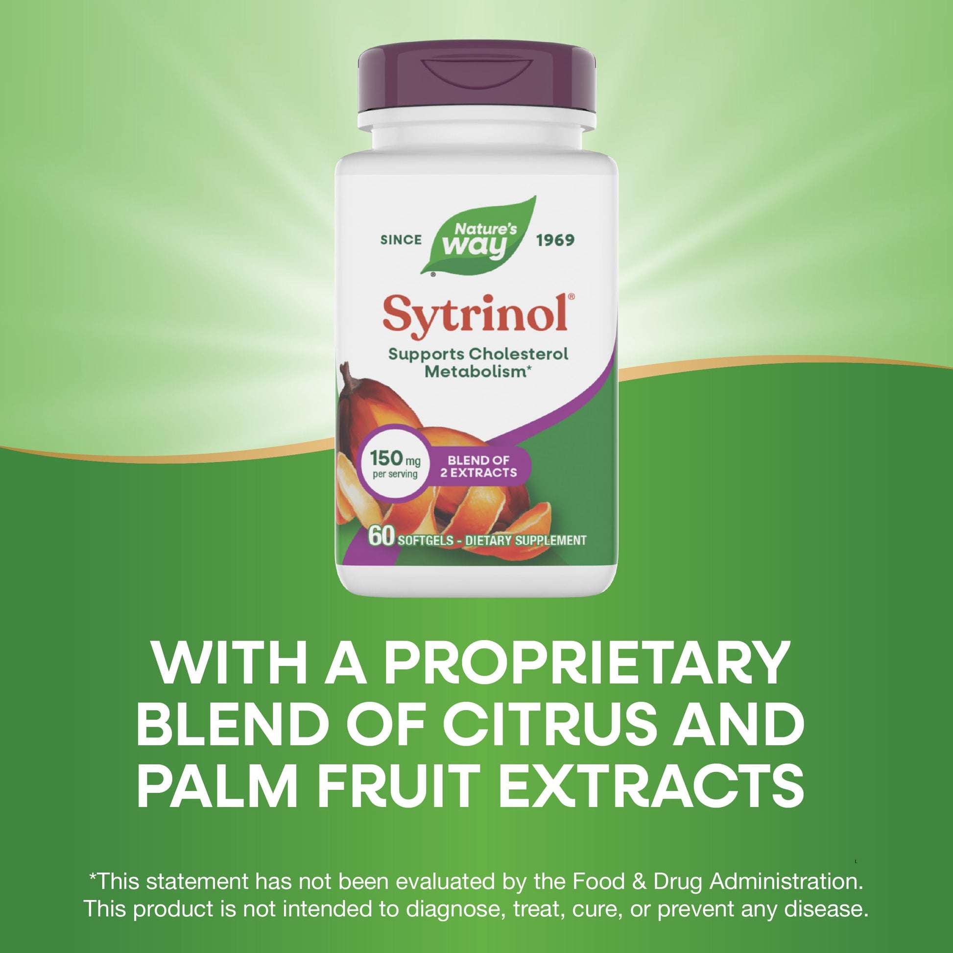 Nature's Way Sytrinol Cholesterol Control; Premium Blend; 60 Softgels Nature's WayBuy Supplements Australia