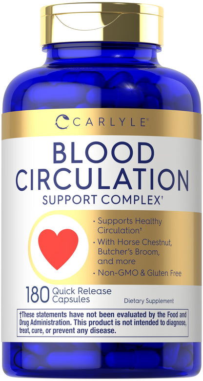 Carlyle Blood Circulation Supplement | 180 Capsules | Supports Healthy Circulation | Non-GMO, Gluten Free CarlyleBuy Supplements Australia