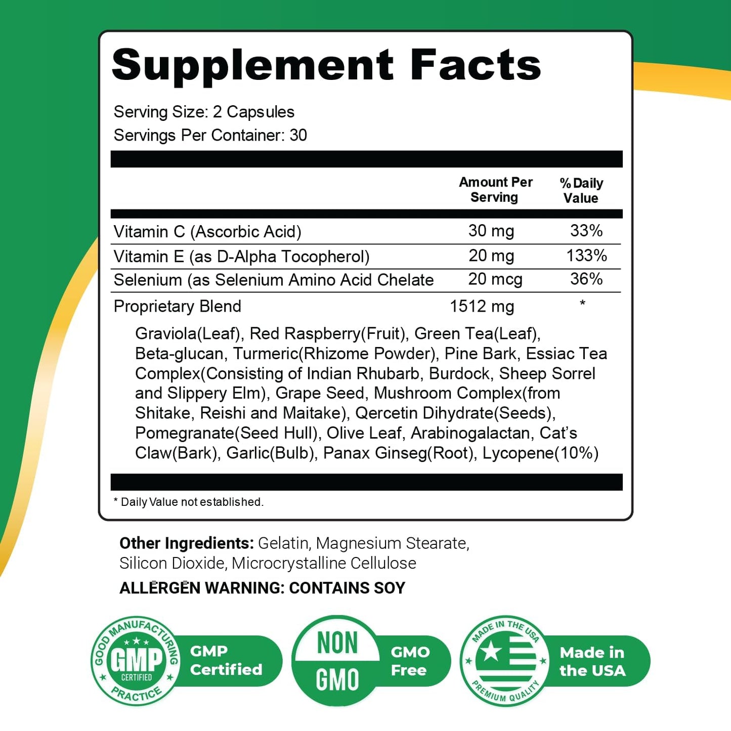 Keravita Pro - Natural Supplement with Vitamins C, Vitamin E, Green Tea, Turmeric & Mushroom for Hair & Nail | Non-GMO, Stimulant-Free | Made in the USA, GMP-Certified | 60 Capsules - 1 Month Supply Nature’s NutriWaveBuy Supplements Australia