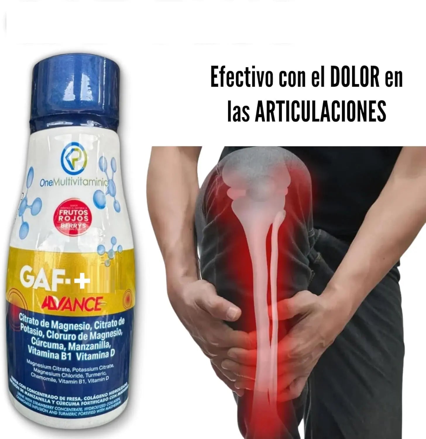 Gaf + Formula avanzada - Multivitamin, 10.14 Fl Oz, 300ML, Red Fruit Flavor Generic