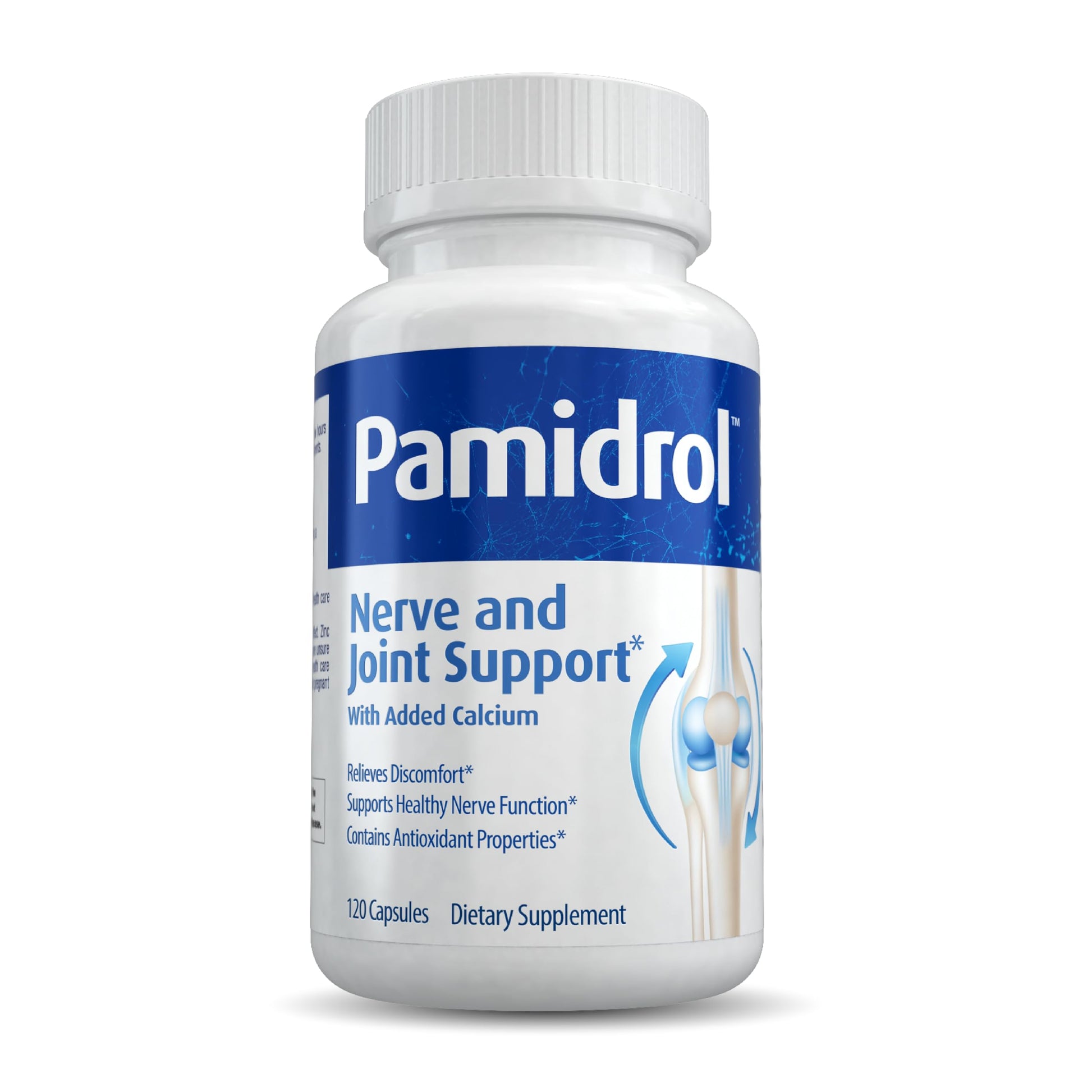 Pamidrol Nerve and Joint Support with Added Calcium 120 Capsules PamidrolBuy Supplements Australia