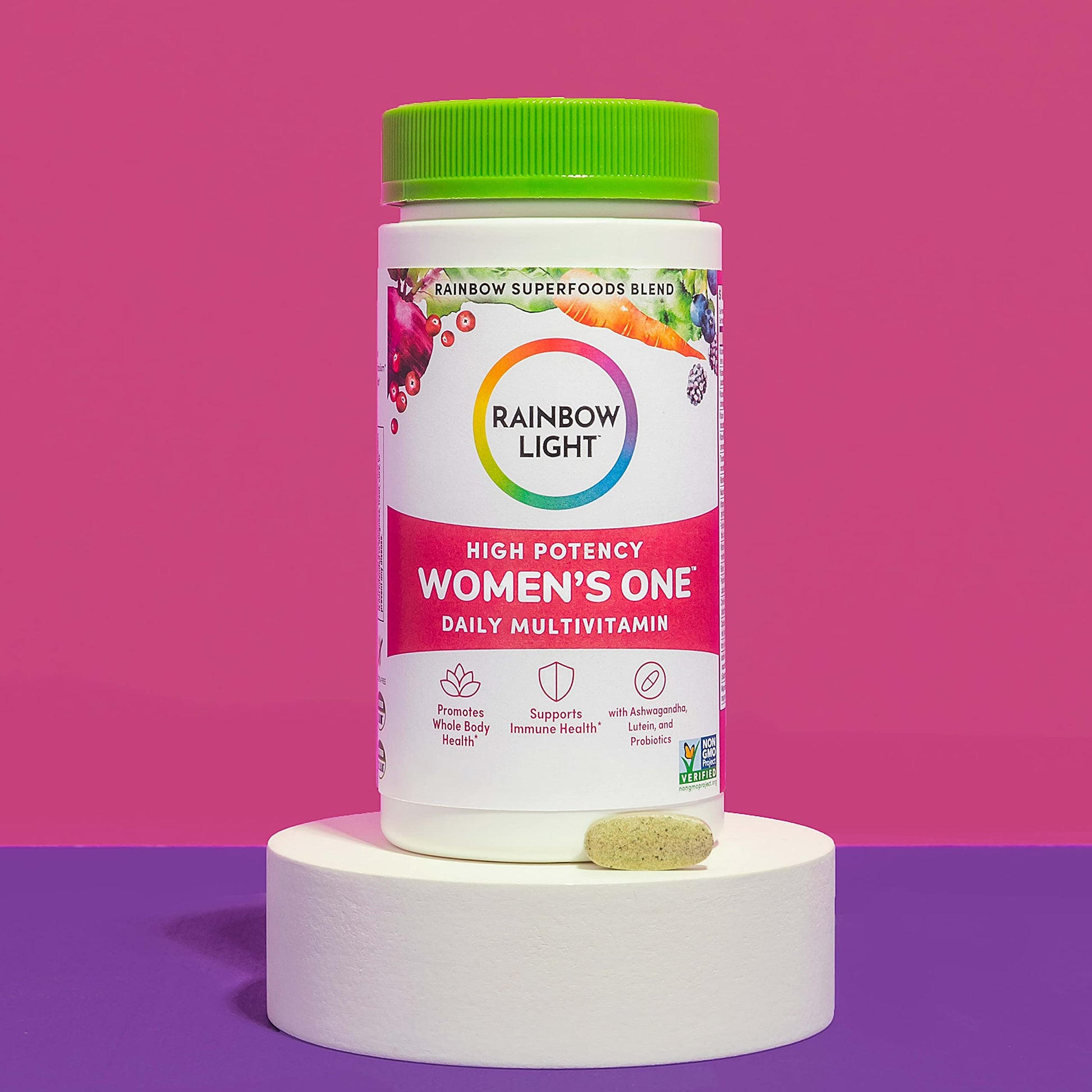 Rainbow Light Multivitamin for Women, Vitamin C, D & Zinc, Probiotics, Women’s One Rainbow LightBuy Supplements Australia