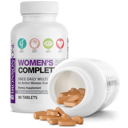 Bronson ONE Daily Women’s 50+ Complete Multivitamin Multimineral, 90 Tablets BronsonBuy Supplements Australia