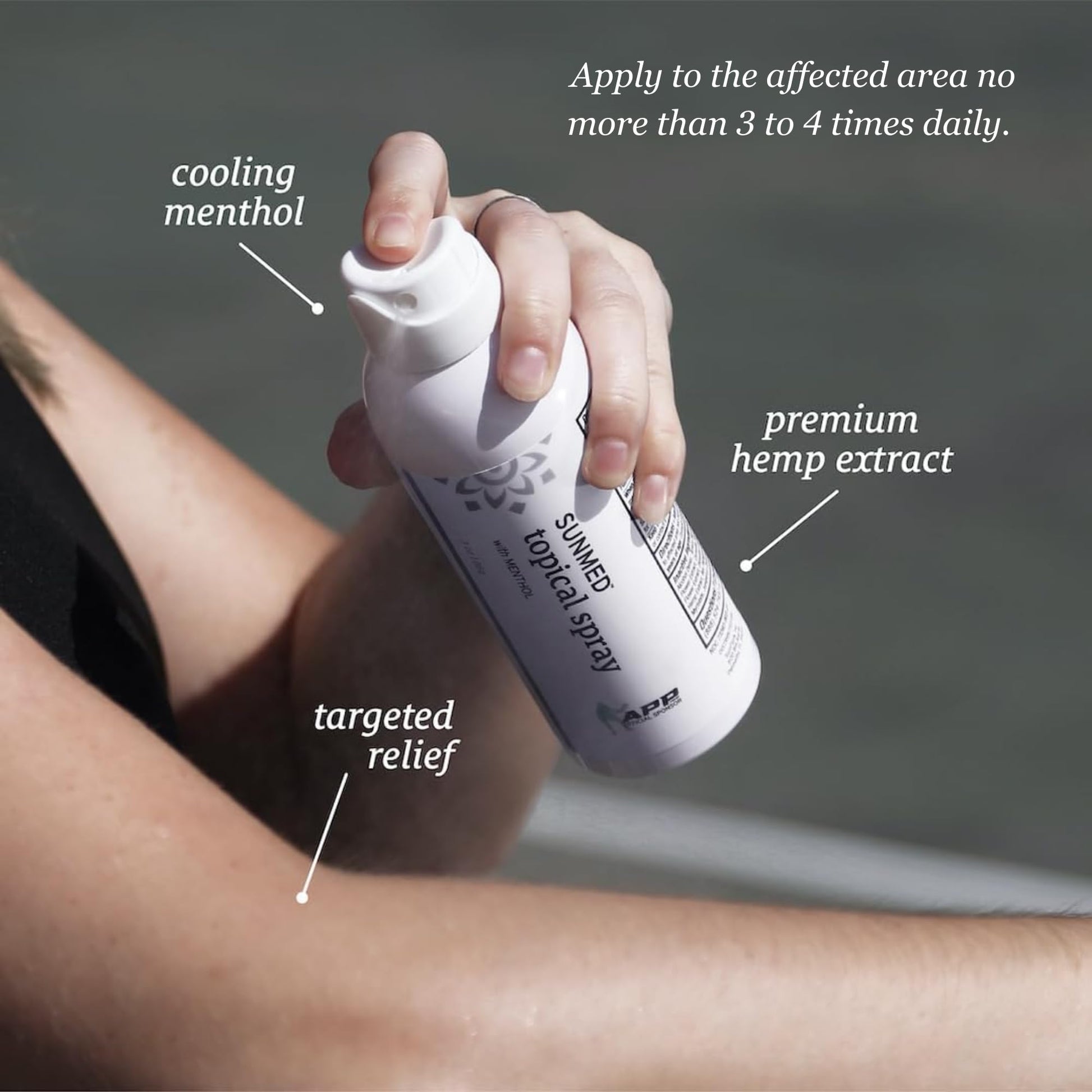 SUNMED Hemp Oil Menthol Spray for Discomfort Soothing & Recovery – Fast-Absorbing, Cooling Topical Formula for Aches, Tension & Muscle Relief – Convenient Spray, Easy Application SUNMEDBuy Supplements Australia