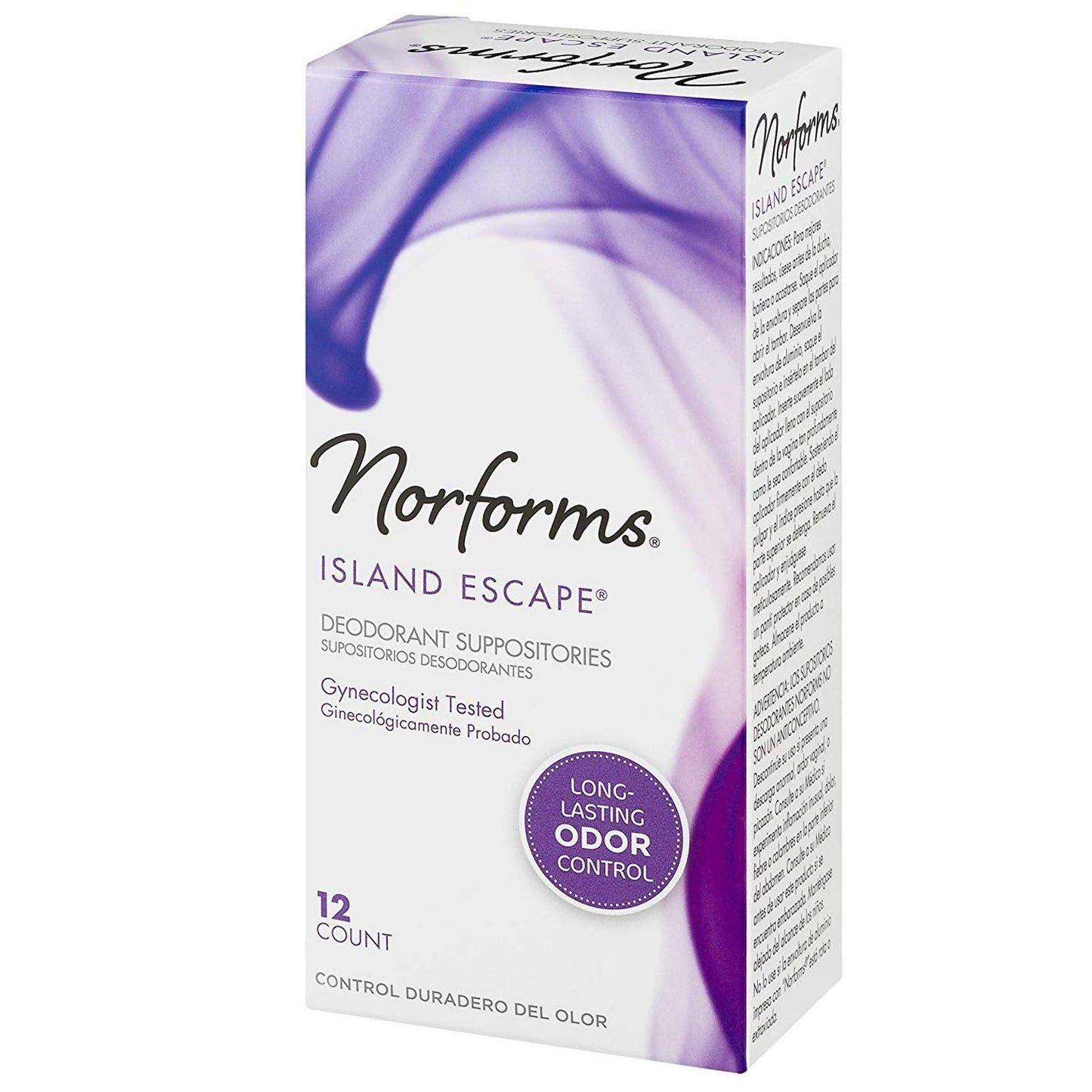 Norforms Feminine Deodorant Suppositories, Long Lasting Odor Control, Island Escape Scent, 12 Count NorformsBuy Supplements Australia