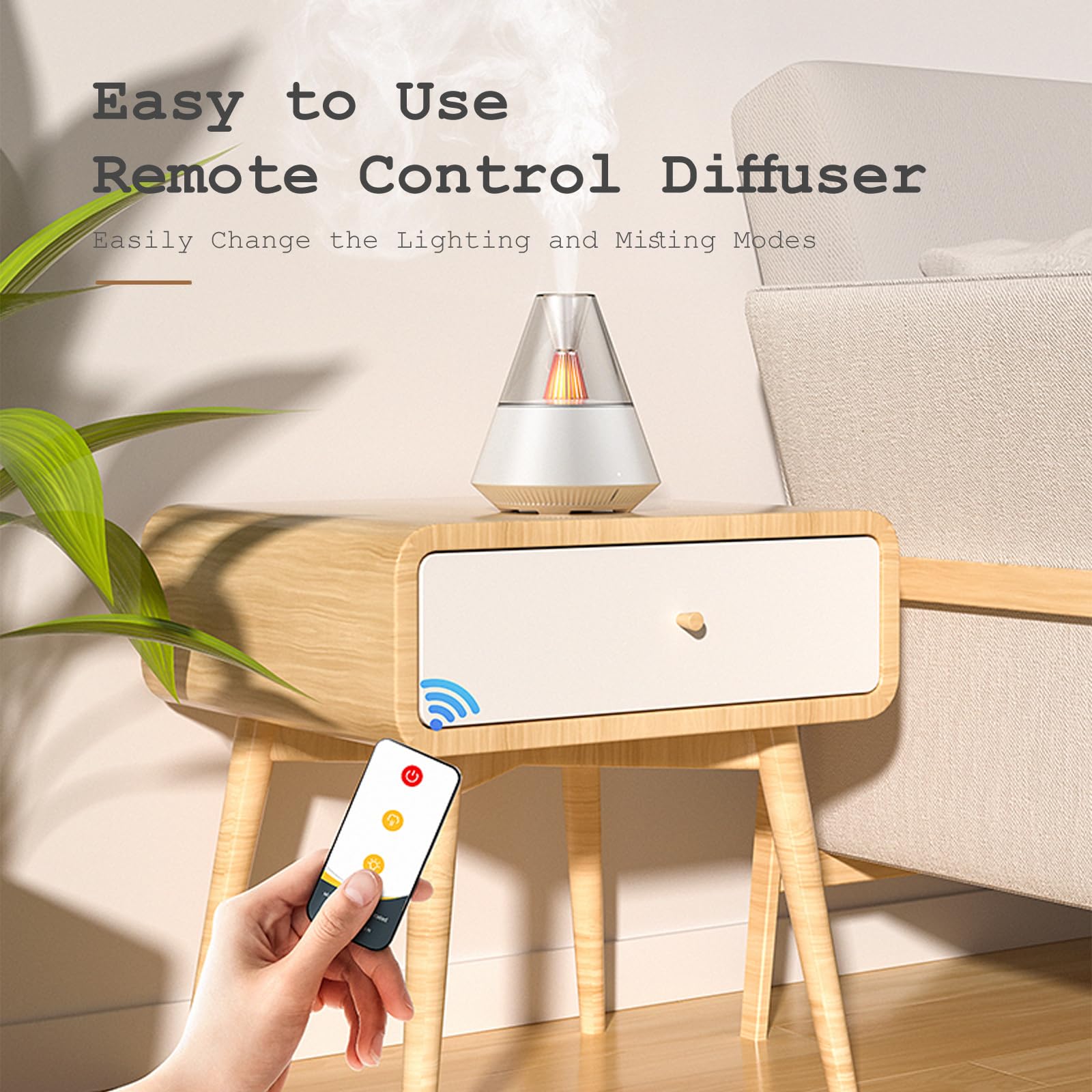 TriPro Essential Oils Aroma Diffuser,Portable Humidifier with Cool Mist and Warm Light Effect,Remote Control TriProCBuy Supplements Australia