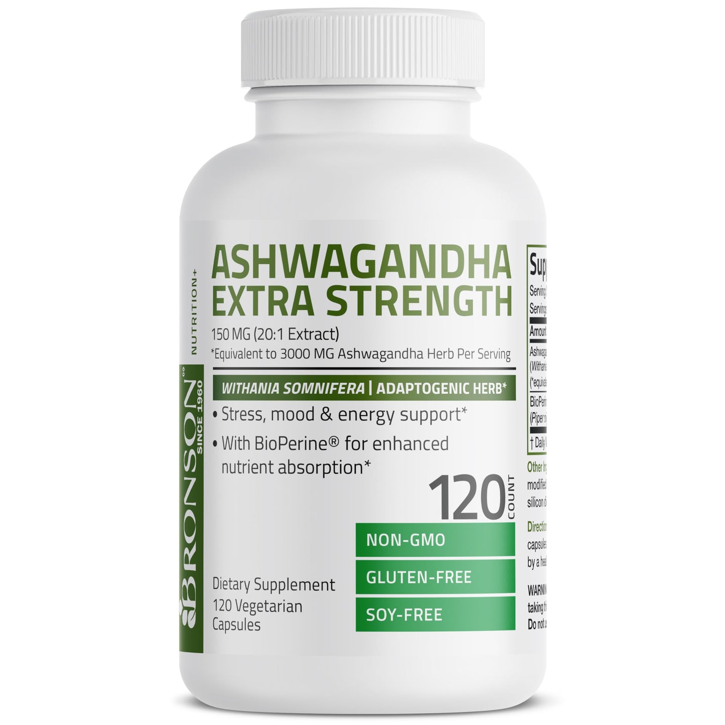 Bronson Ashwagandha Extra Strength Stress & Mood Support with BioPerine BronsonBuy Supplements Australia